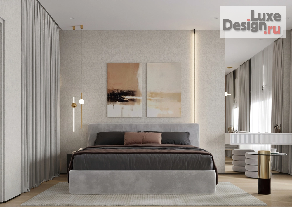 Дизайн интерьера двухкомнатной квартиры "Дизайн квартиры в современном стиле " (фото 1) от дизайнера Дизайн студия Акварель Москва Дизайн интерьера двухкомнатной квартиры "Дизайн квартиры в современном стиле " (фото 1)