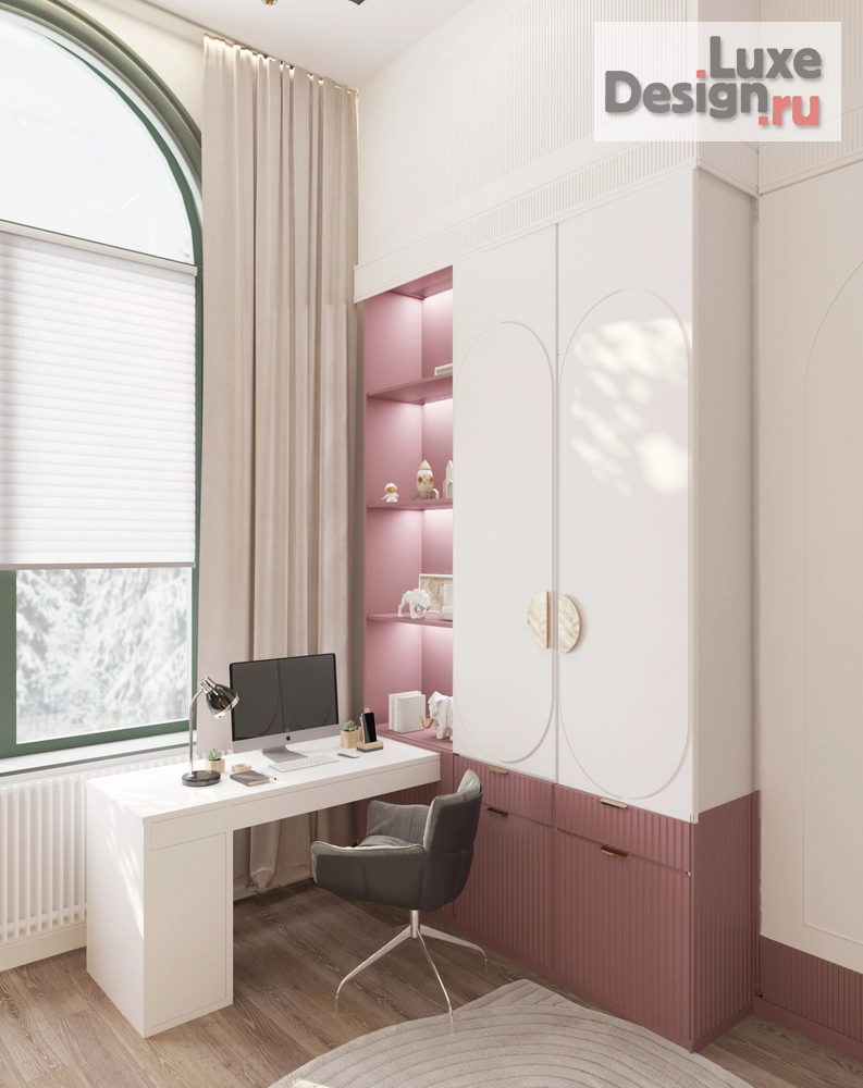 Дизайн интерьера четырехкомнатной квартиры "ЖК Врубеля 4" (фото 35)