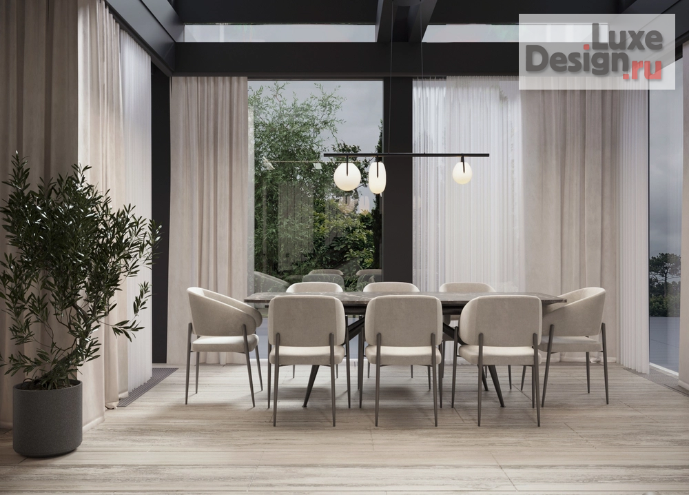 Дизайн интерьера загородного дома "ЖК. Новорижский" (фото 1)