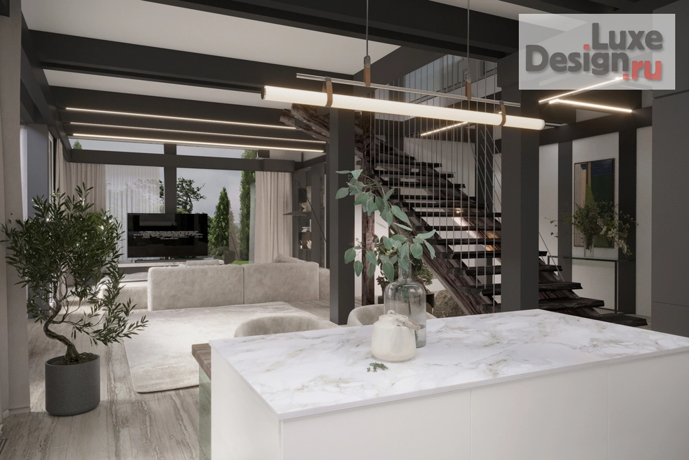 Дизайн интерьера частного дома "ЖК. Новорижский" (фото 15)