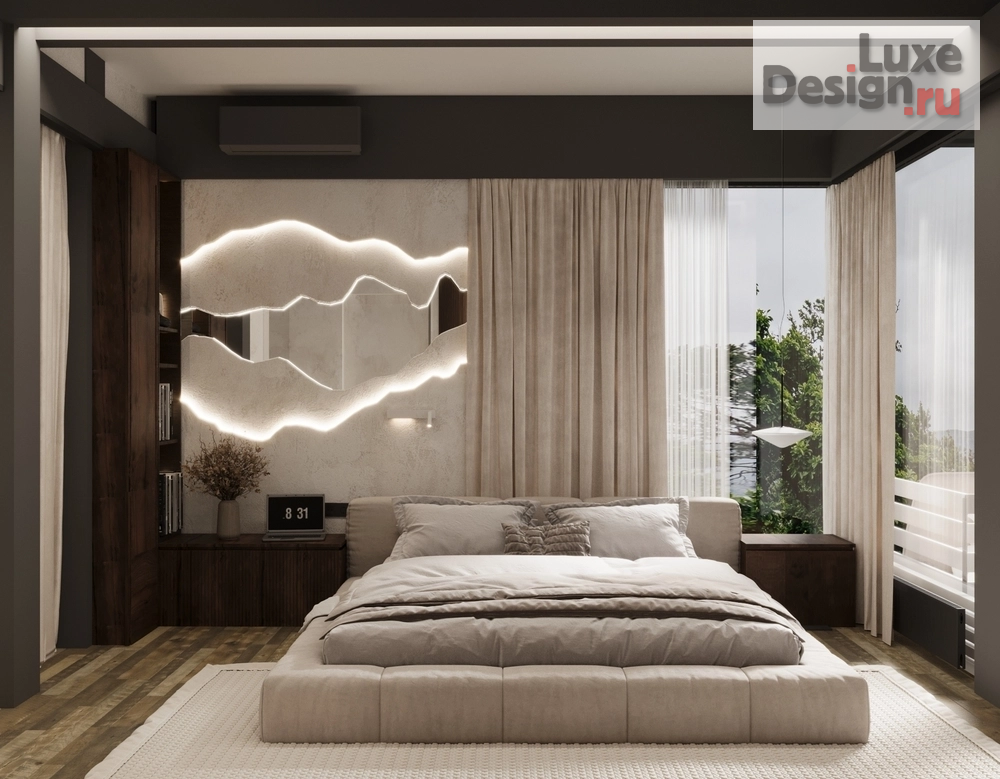 Дизайн интерьера спальни "Три варианта дизайна мастер-спальни." (фото 1)