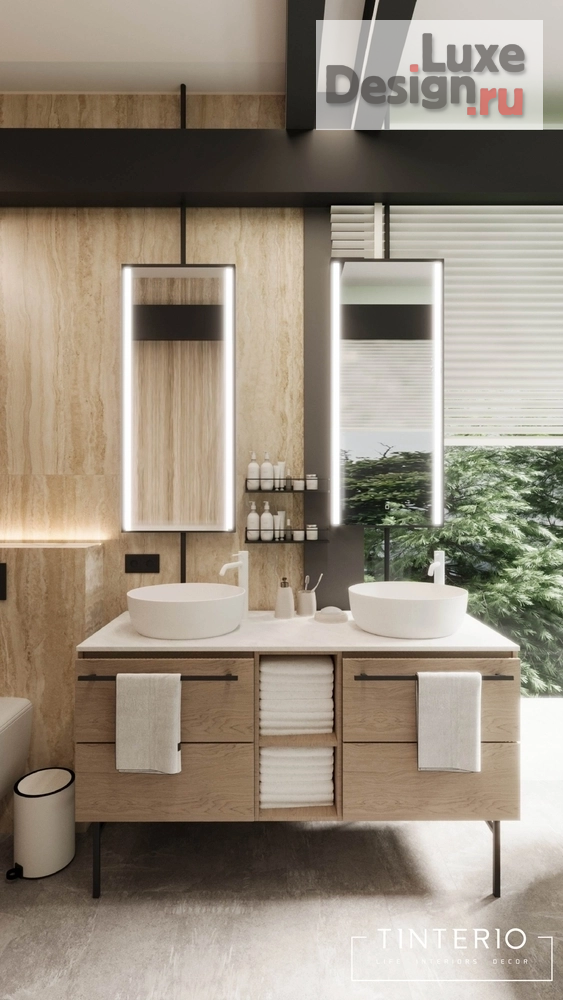 Дизайн интерьера ванной "Ванная кп Новорижский" (фото 8)