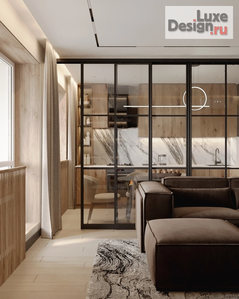 Дизайн интерьера трехкомнатной квартиры "КАШИРСКОЕ ШОССЕ " (фото 3)