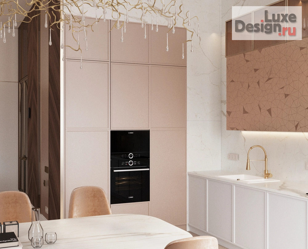 Дизайн интерьера четырехкомнатной квартиры "ЖК Врубеля 4" (фото 8)