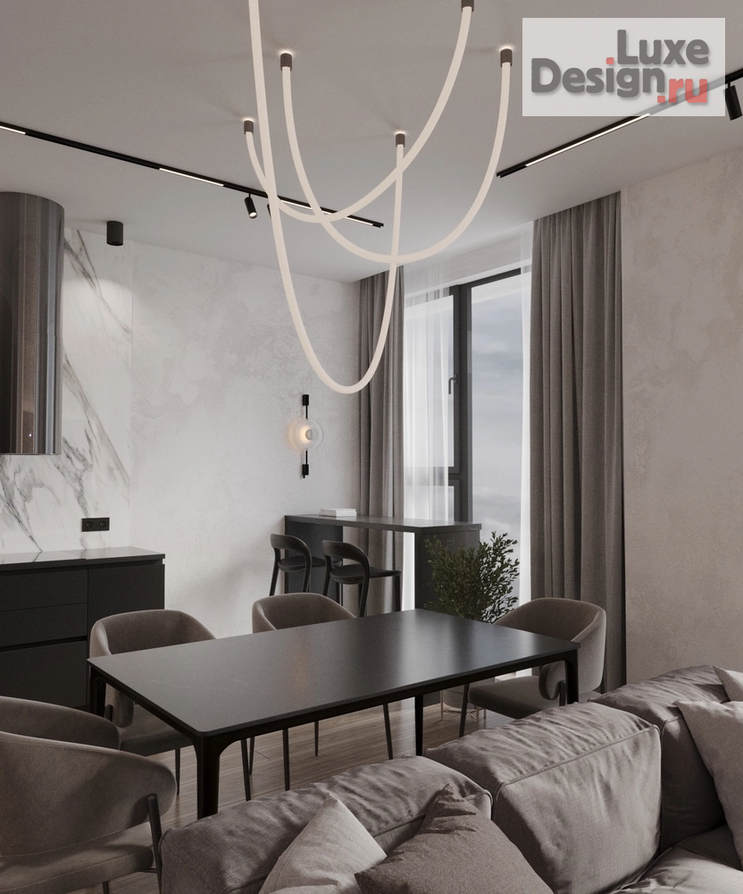 Дизайн интерьера двухкомнатной квартиры "Квартира с японскими мотивами." (фото 2)