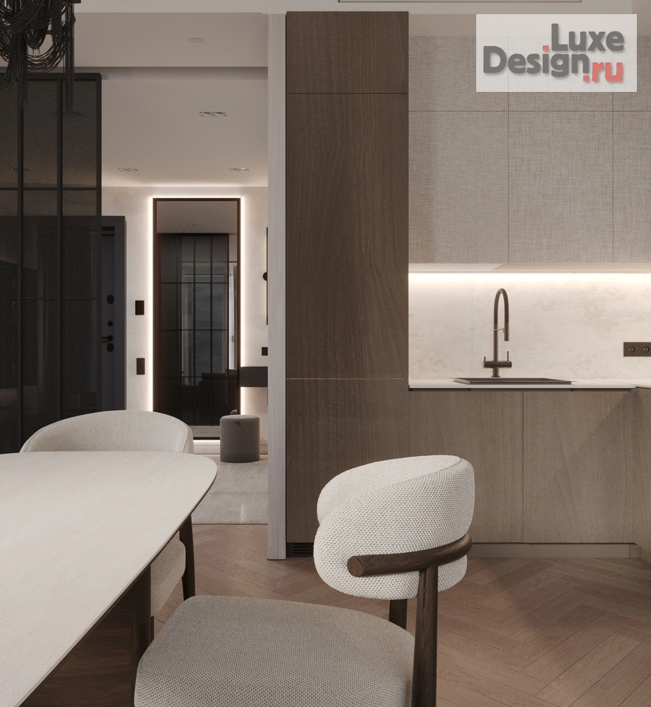 Дизайн интерьера однокомнатной квартиры "ЖК WillTowers" (фото 2)