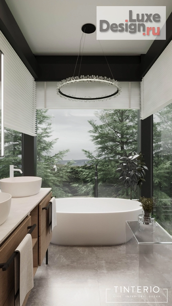 Дизайн интерьера ванной "Ванная кп Новорижский" (фото 7)