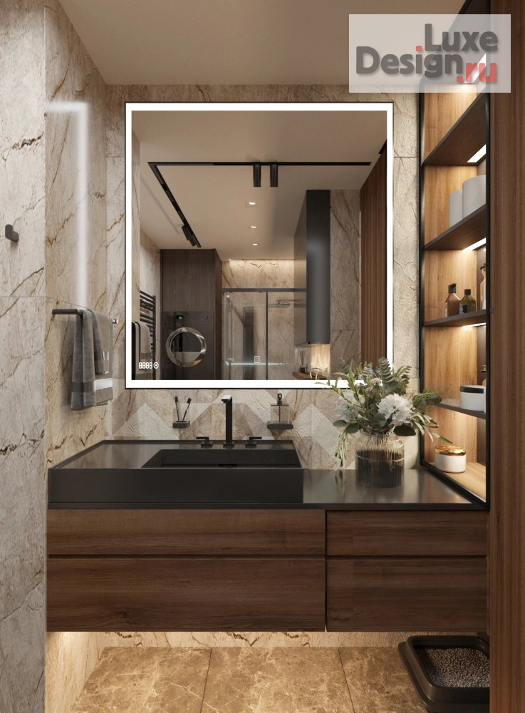 Дизайн интерьера однокомнатной квартиры " Квартиры 45м2 в ЖК Новочеремушкинская 17" (фото 20)