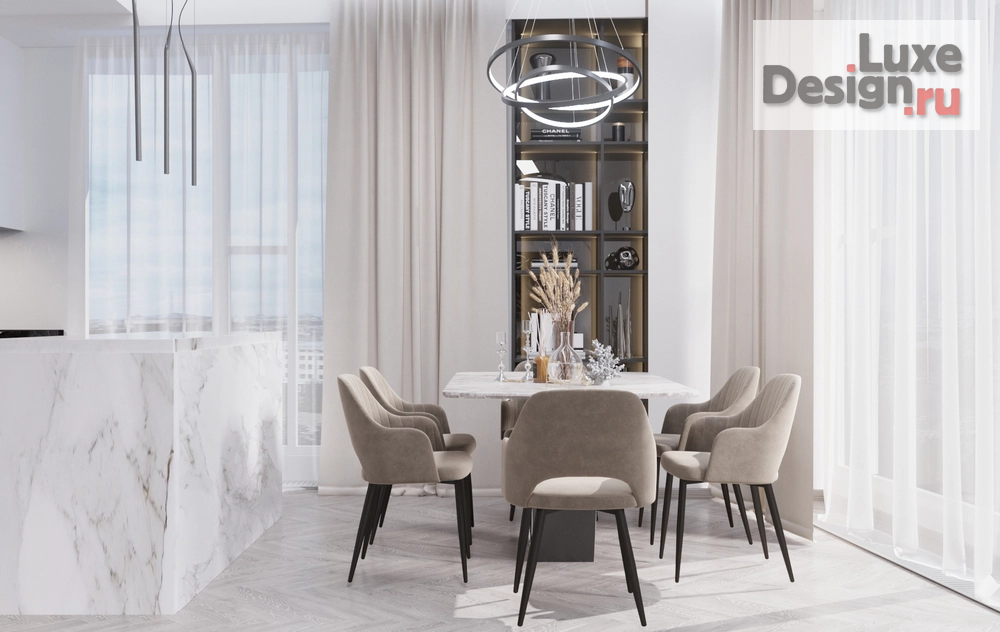 Дизайн интерьера трехкомнатной квартиры "ЖК Sky House " (фото 4)