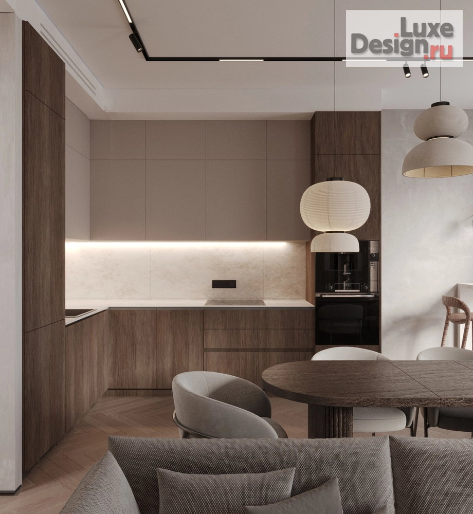 Дизайн интерьера квартиры "Светлый вариант квартиры с азиатскими мотивами." (фото 1)