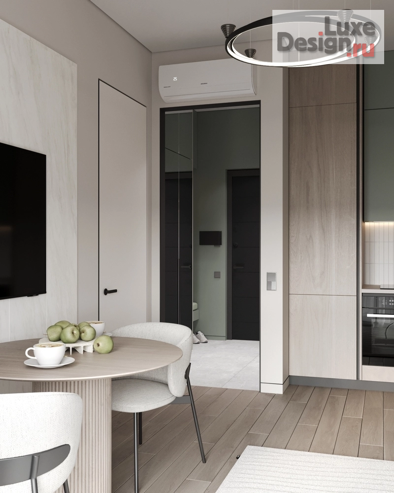 Дизайн интерьера однокомнатной квартиры "ЖК Павелецкая Сити" (фото 11)