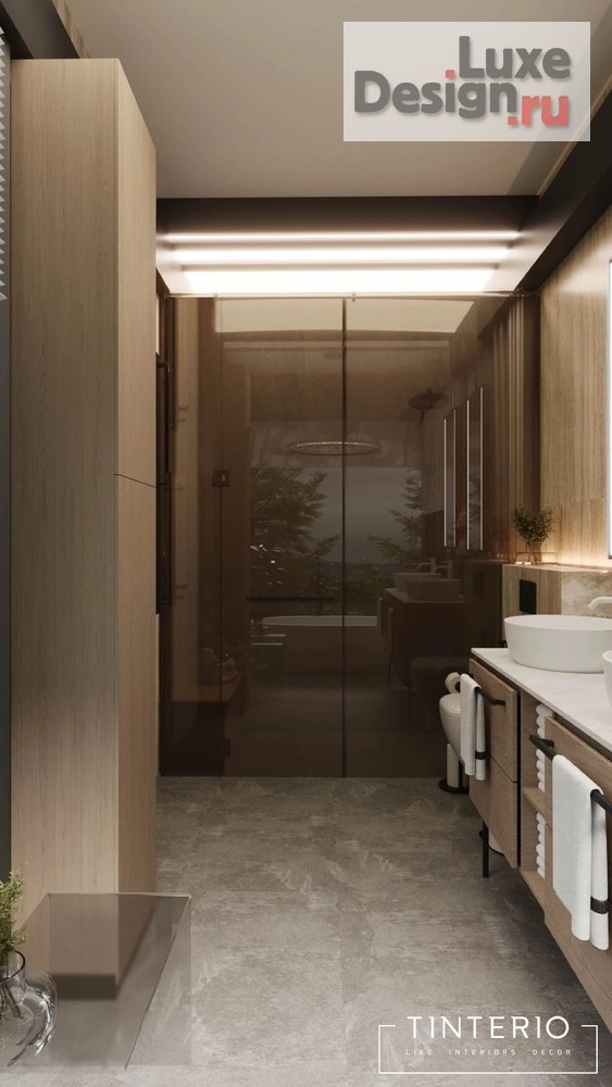 Дизайн интерьера ванной "Ванная кп Новорижский" (фото 9)