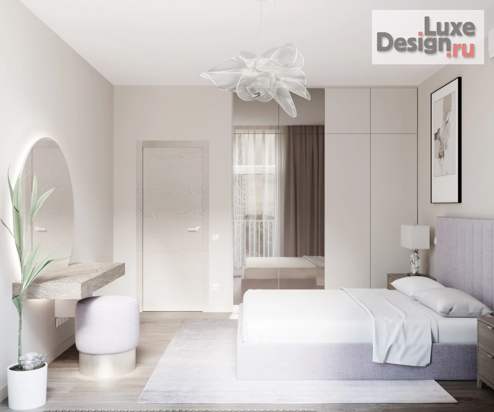 Дизайн интерьера трехкомнатной квартиры "ЖК LIFE-Кутузовский " (фото 3)