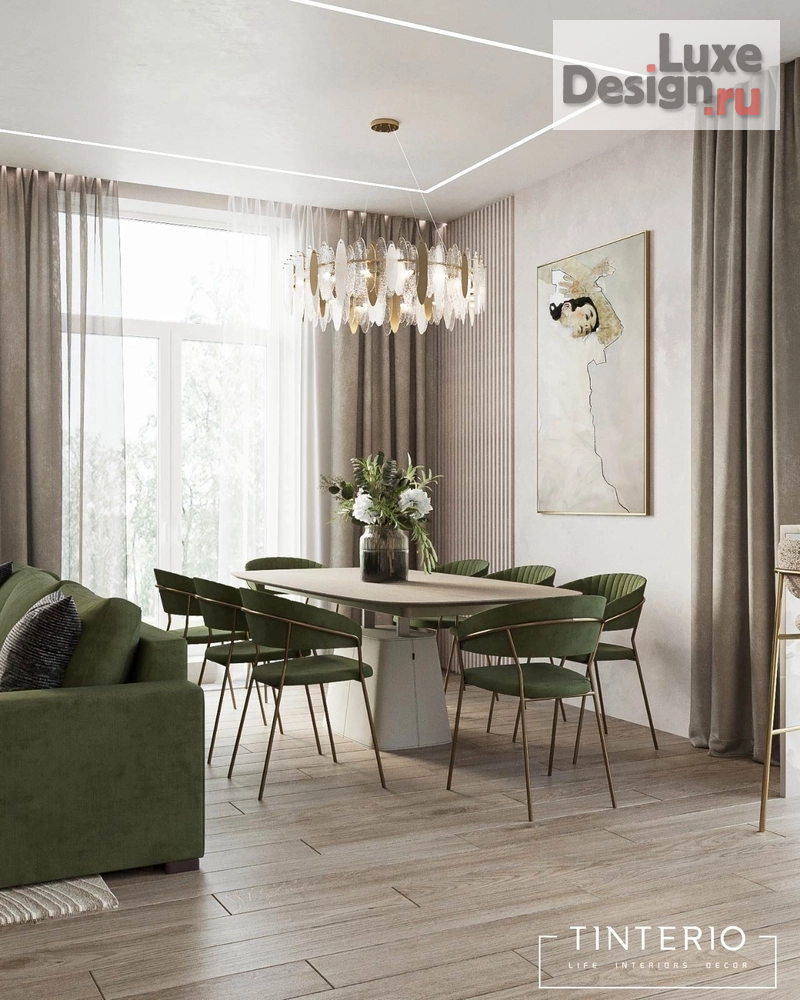 Дизайн интерьера коттеджа "КП Классик, коттедж 114 м2" (фото 4)