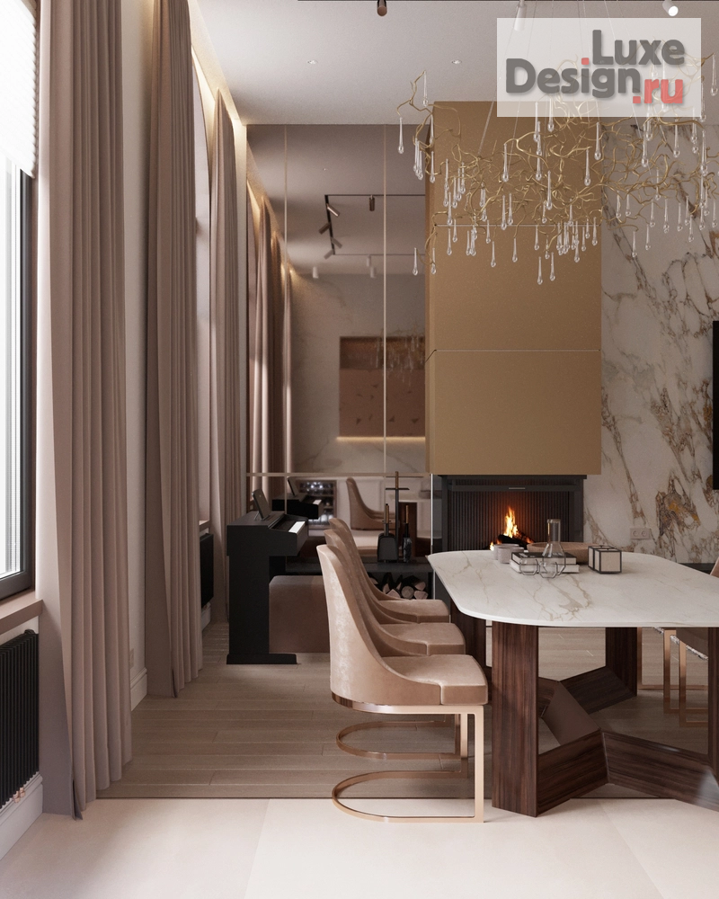 Дизайн интерьера четырехкомнатной квартиры "ЖК Врубеля 4" (фото 9)