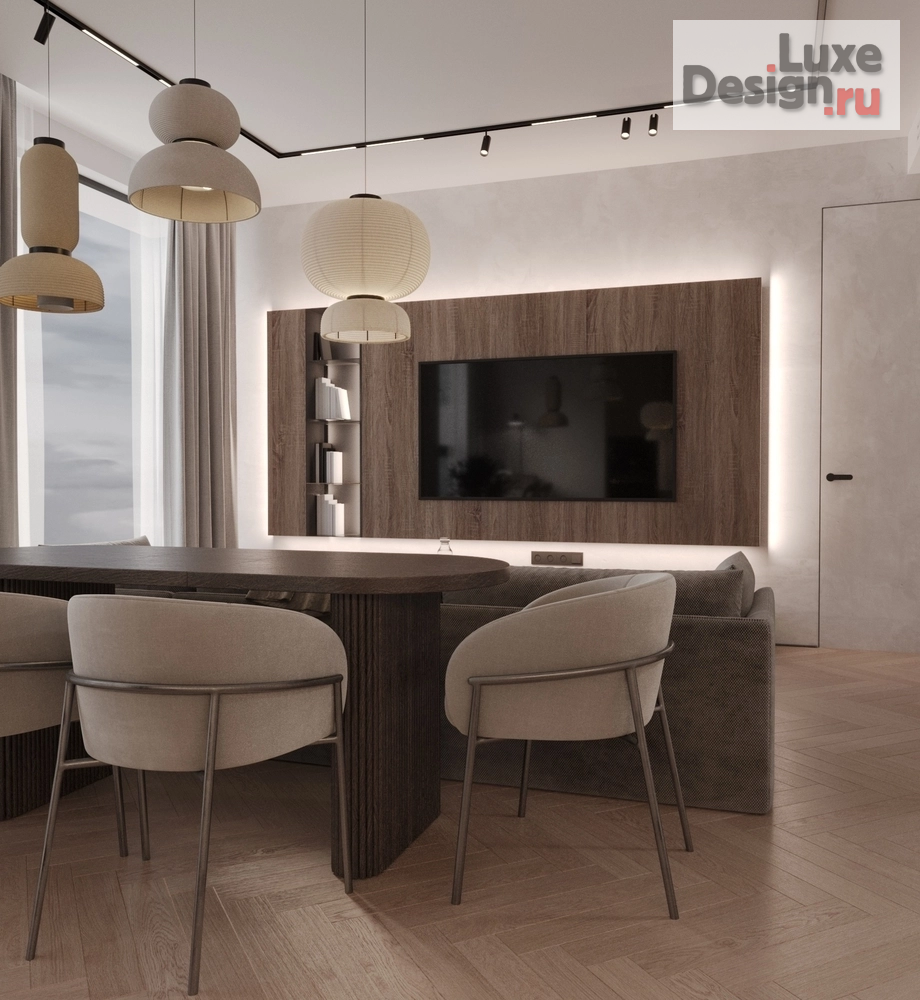 Дизайн интерьера квартиры "Светлый вариант квартиры с азиатскими мотивами." (фото 6)