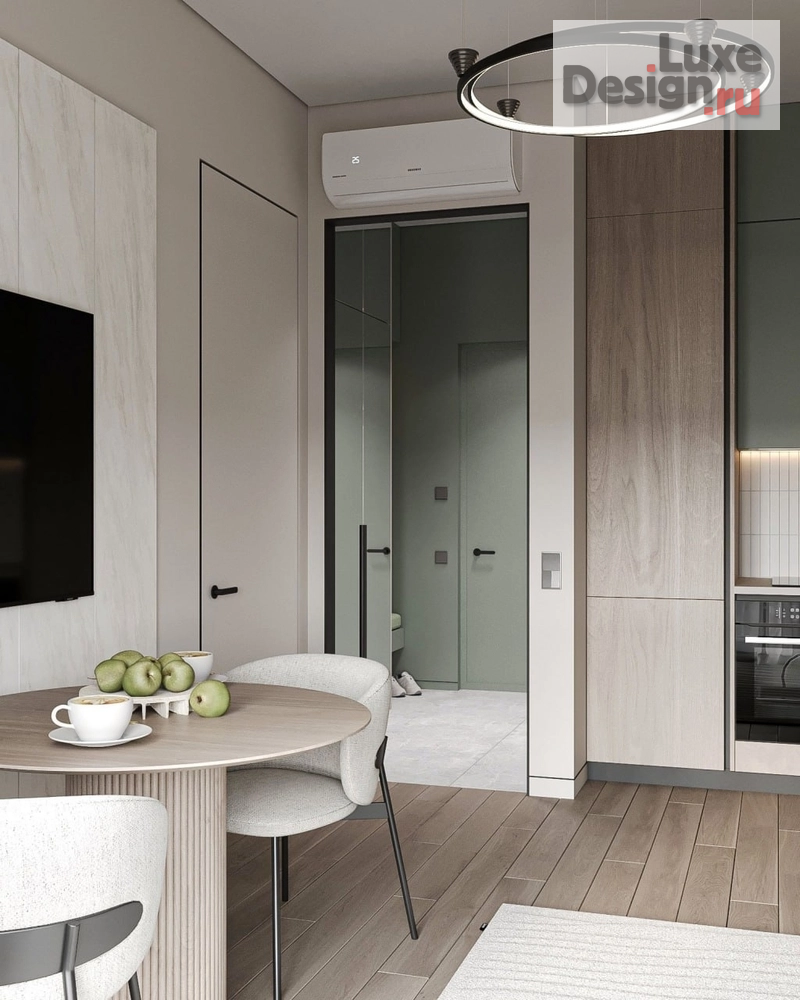 Дизайн интерьера однокомнатной квартиры "ЖК Павелецкая Сити" (фото 7)