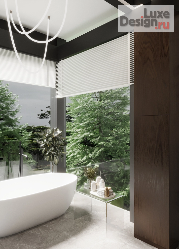 Дизайн интерьера ванной "Ванная кп Новорижский" (фото 18)