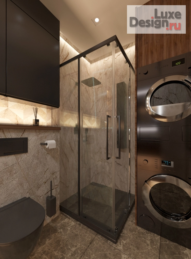 Дизайн интерьера однокомнатной квартиры " Квартиры 45м2 в ЖК Новочеремушкинская 17" (фото 23)