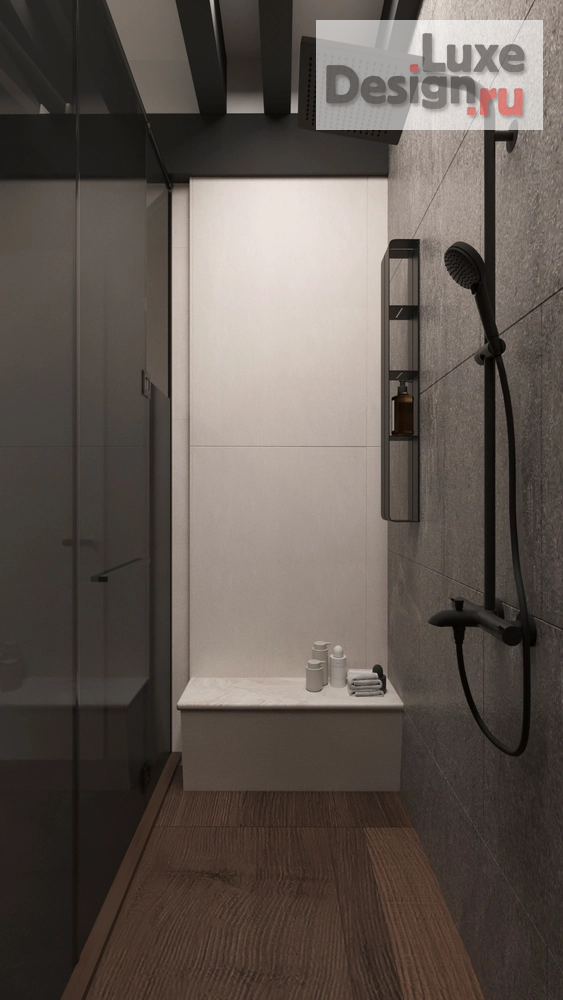 Дизайн интерьера ванной "Ванная кп Новорижский" (фото 23)