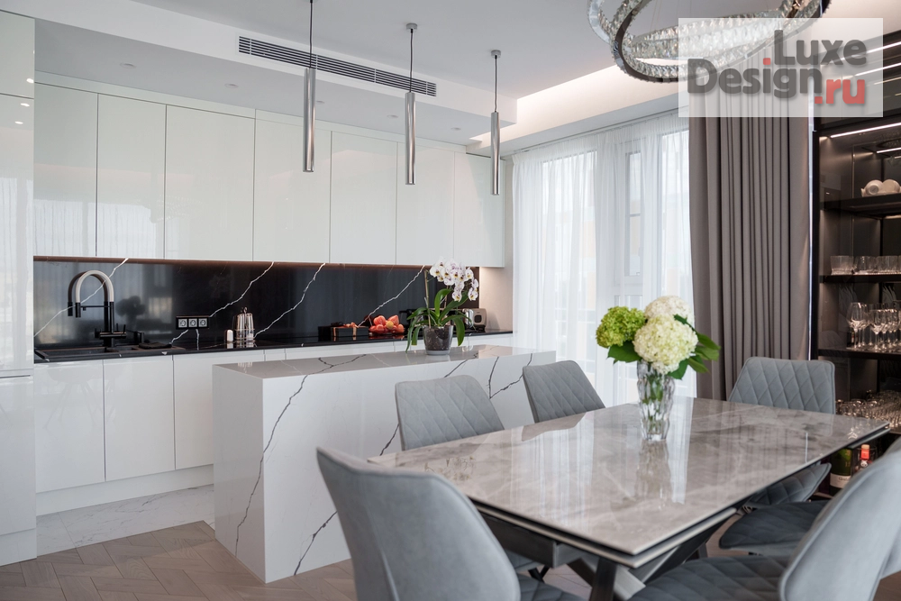 Дизайн интерьера трехкомнатной квартиры "ЖК Sky House " (фото 8)