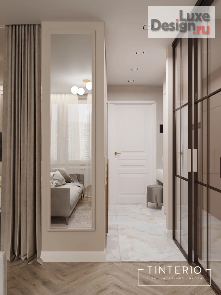 Дизайн интерьера квартиры студии "Москва, квартира 37.3 кв.м " (фото 7)