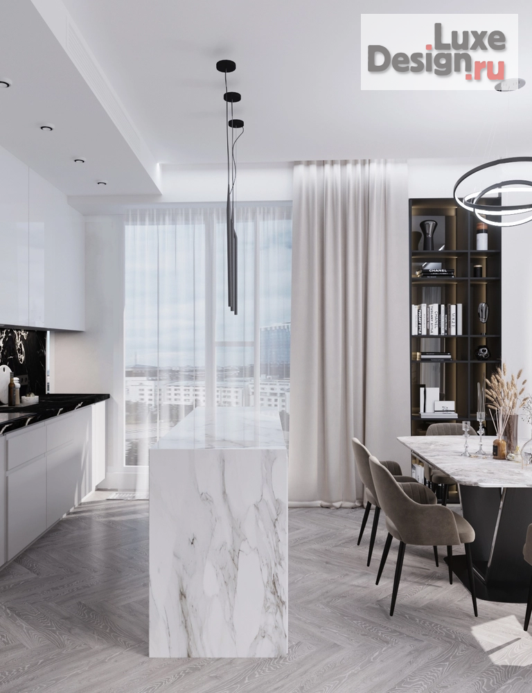 Дизайн интерьера трехкомнатной квартиры "ЖК Sky House " (фото 7)