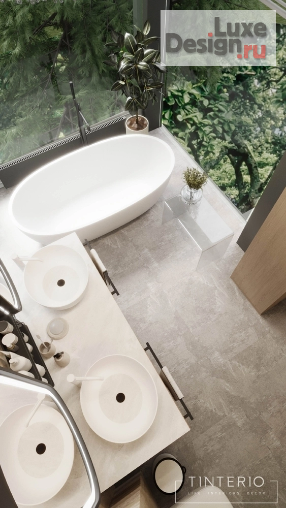 Дизайн интерьера ванной "Ванная кп Новорижский" (фото 6)