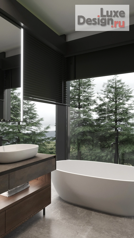 Дизайн интерьера ванной "Ванная кп Новорижский" (фото 4)