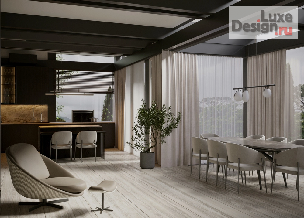 Дизайн интерьера загородного дома "ЖК. Новорижский" (фото 11)