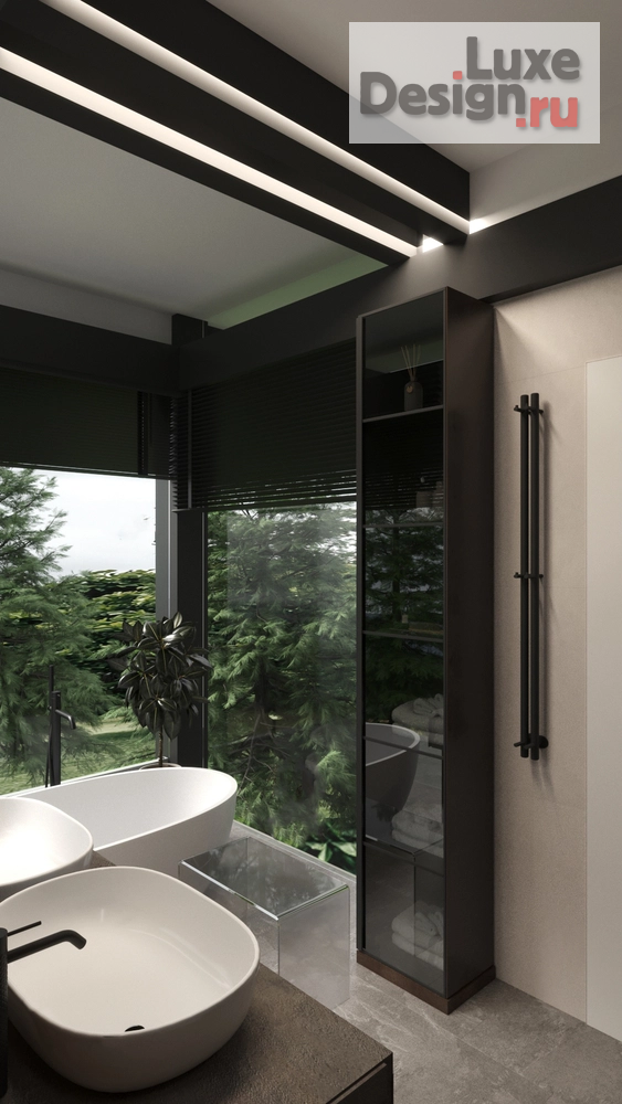 Дизайн интерьера ванной "Ванная кп Новорижский" (фото 3)