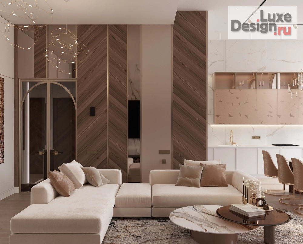 Дизайн интерьера четырехкомнатной квартиры "ЖК Врубеля 4" (фото 6)