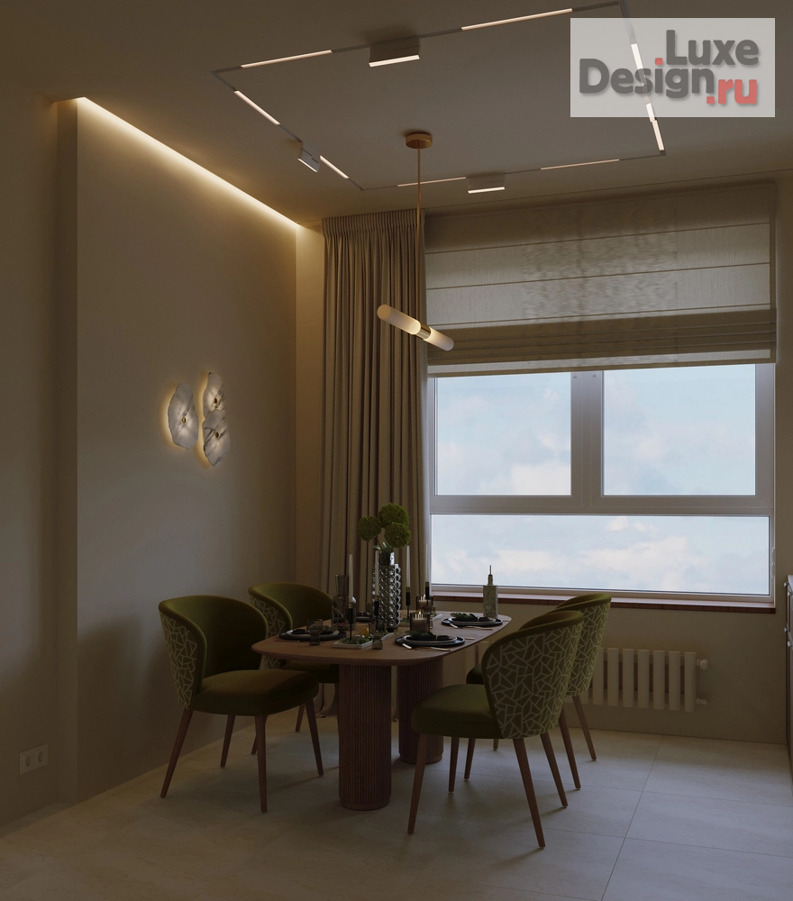 Дизайн интерьера двухкомнатной квартиры "Уютная квартира" (фото 4) от дизайнера Екатерина Осипова Дизайн интерьера двухкомнатной квартиры "Уютная квартира" (фото 4)