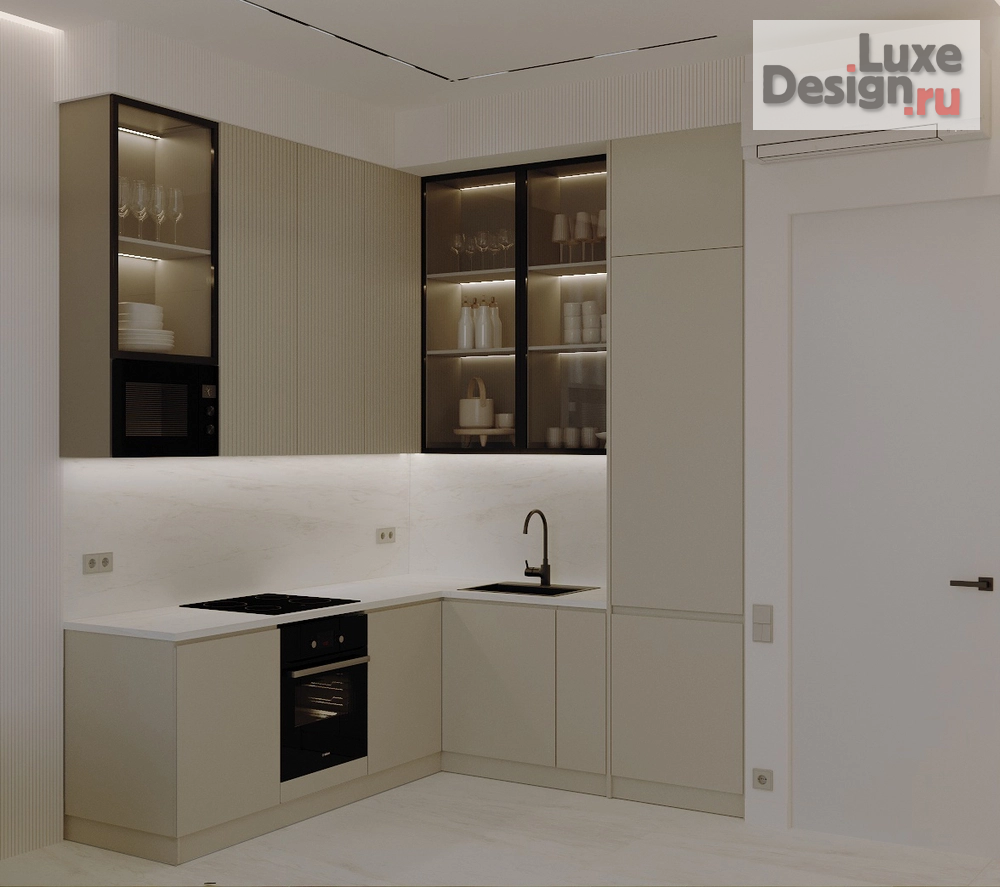 Дизайн интерьера двухкомнатной квартиры "Новостройка на Новоалексеевской улице в Москве" (фото 5)