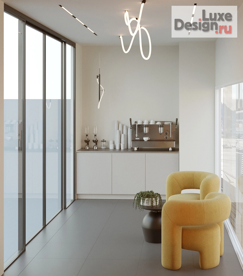 Дизайн интерьера офиса "Зал ожидания в испанском офисе." (фото 2)