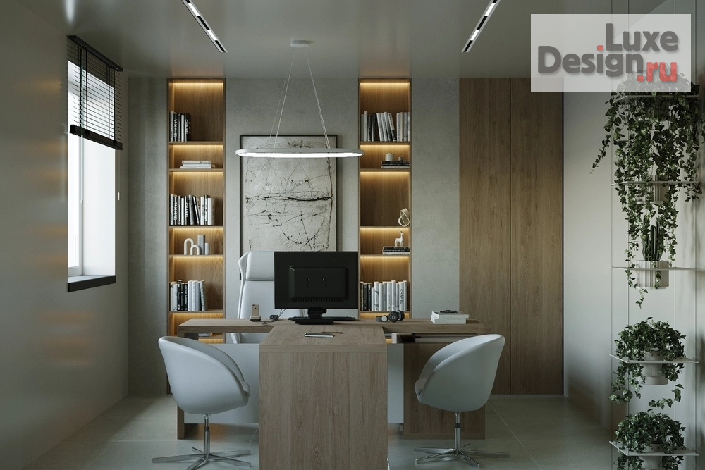 Дизайн интерьера кабинета руководителя "Кабинет для сотрудника." (фото 1)