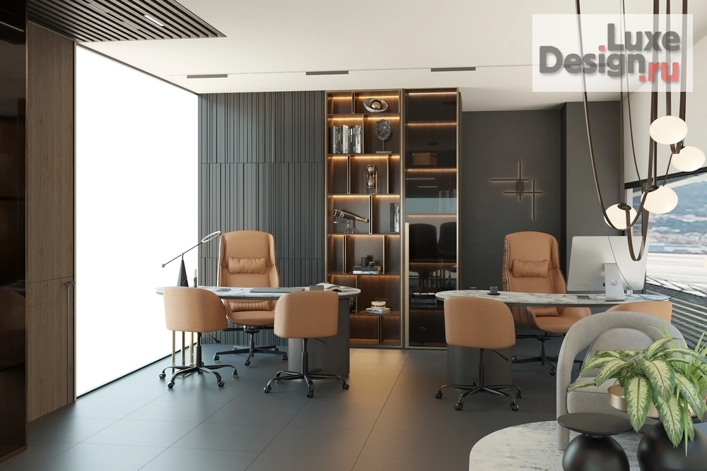 Дизайн интерьера офиса "Кабинет директора" (фото 4)