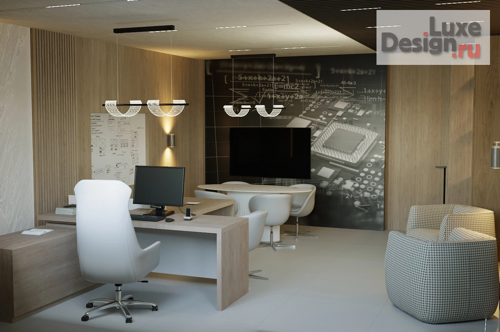 Дизайн интерьера кабинета руководителя "Кабинет главного инженера" (фото 6)