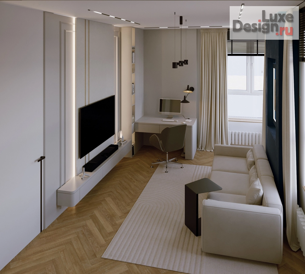 Дизайн интерьера двухкомнатной квартиры "Уютная квартира" (фото 8) от дизайнера Екатерина Осипова Дизайн интерьера двухкомнатной квартиры "Уютная квартира" (фото 8)