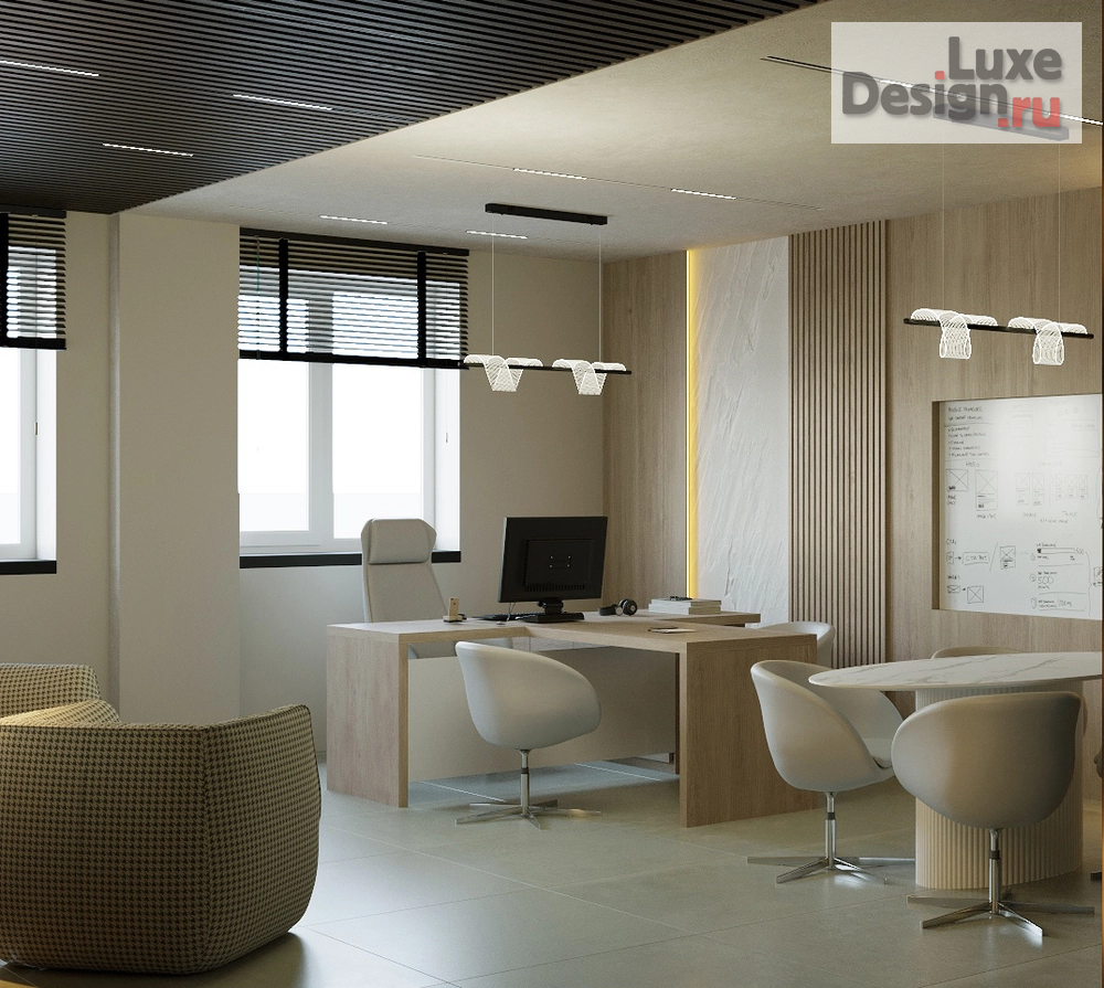 Дизайн интерьера кабинета руководителя "Кабинет главного инженера" (фото 5)