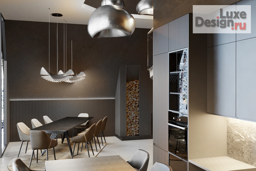 Дизайн интерьера частного дома "Дом для отдыха в Сибири" (фото 3) от дизайнера Екатерина Осипова Дизайн интерьера частного дома "Дом для отдыха в Сибири" (фото 3)