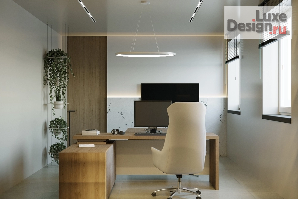 Дизайн интерьера кабинета руководителя "Кабинет для сотрудника." (фото 3)