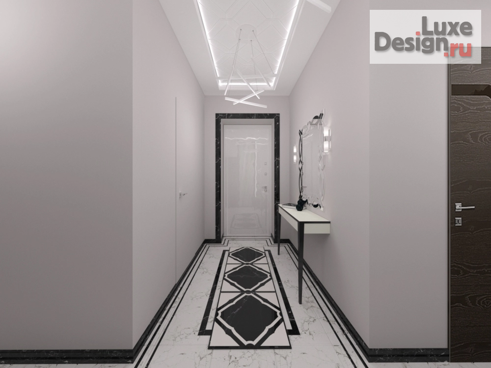 Дизайн интерьера трехкомнатной квартиры "Входная группа." (фото 4)