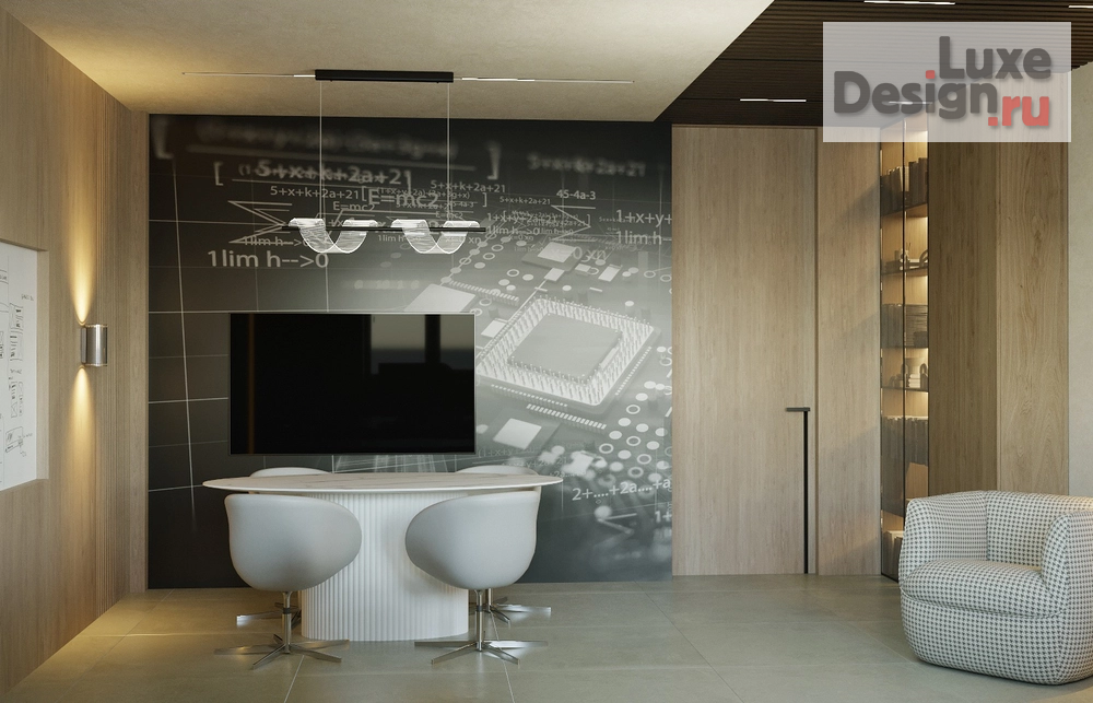 Дизайн интерьера кабинета руководителя "Кабинет главного инженера" (фото 4)