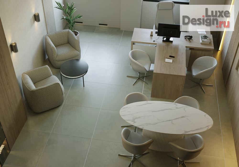 Дизайн интерьера кабинета руководителя "Кабинет главного инженера" (фото 1)