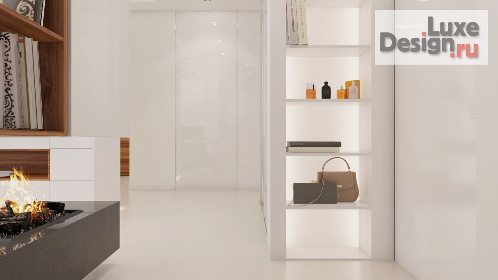 Дизайн интерьера трехкомнатной квартиры "Дизайн-проект 3-х ком. квартиры на Мосфильмовской г.Москва 3" (фото 2)