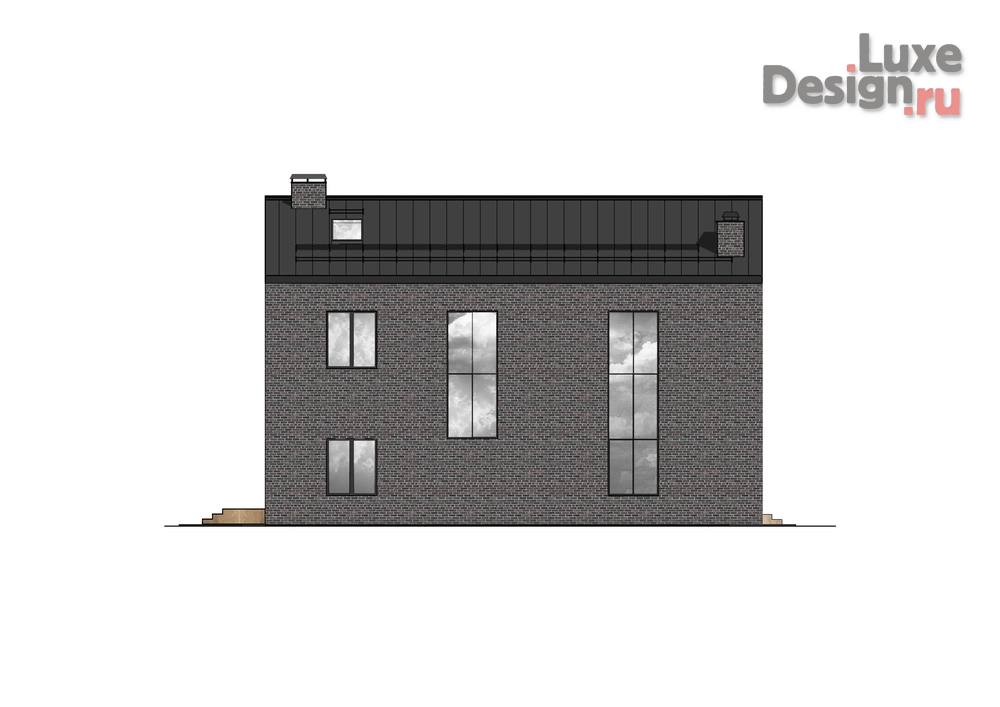 Частная архитектура "Дом в стиле Barn House барнхаус" (фото 4)