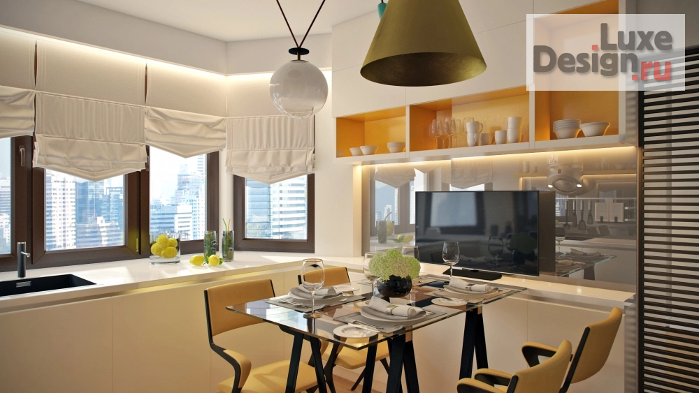 Дизайн интерьера трехкомнатной квартиры "квартира в Отрадном" (фото 4)