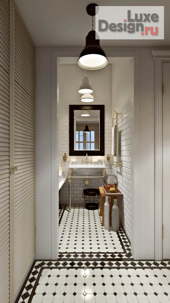 Дизайн интерьера двухкомнатной квартиры "квартира в Оружейном переулке" (фото 6)