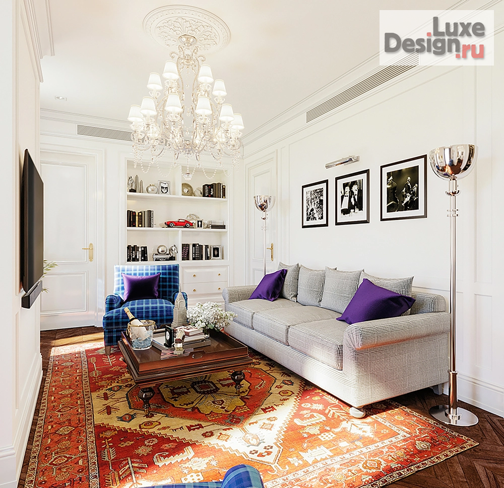 Дизайн интерьера трехкомнатной квартиры "ЖК Пресня - Сити" (фото 3)